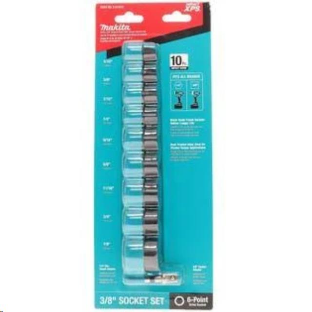 Rental store for Makita 10pc. 3 8  SAE Impact Socket Set in Boston MA