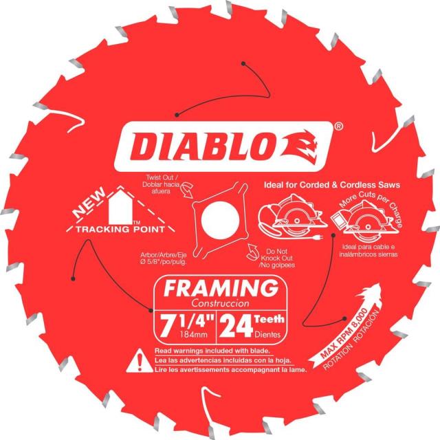 Rental store for Diablo 7-1 4 x24-Teeth Saw Blade in Boston MA