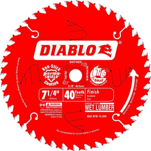 Rental store for Diablo 7-1 4 x40-Teeth Finish Saw Blade in Boston MA