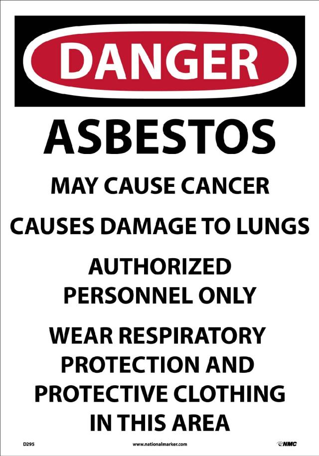 Rental store for Asbestos Warning Sign English - 100pk. in Boston MA
