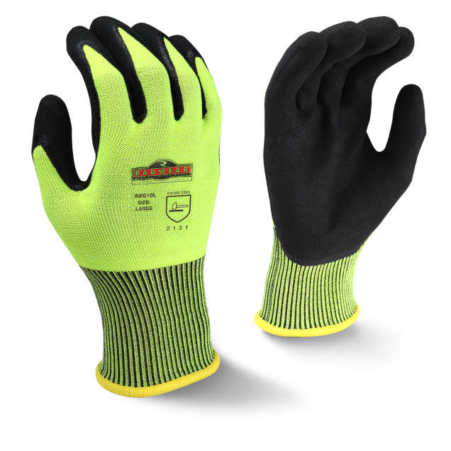 Rental store for Radwear Hi-Vis Knit Dip Glove MD -DZ in Boston MA
